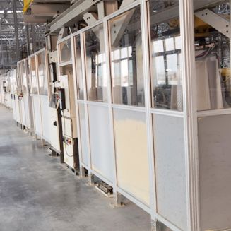 汽車廠智能生產線圍欄